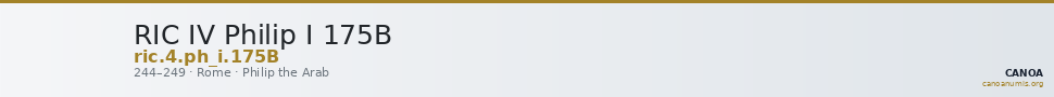 RIC IV Philip I 175B — CANOA