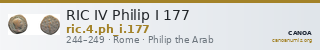 RIC IV Philip I 177 — CANOA