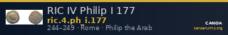 RIC IV Philip I 177 — CANOA