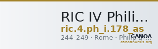 RIC IV Philip I 178 (as) — CANOA