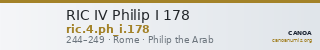 RIC IV Philip I 178 — CANOA