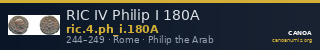 RIC IV Philip I 180A — CANOA