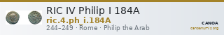 RIC IV Philip I 184A — CANOA