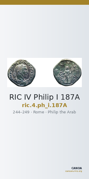 RIC IV Philip I 187A — CANOA