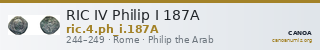 RIC IV Philip I 187A — CANOA