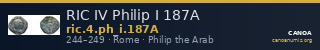RIC IV Philip I 187A — CANOA