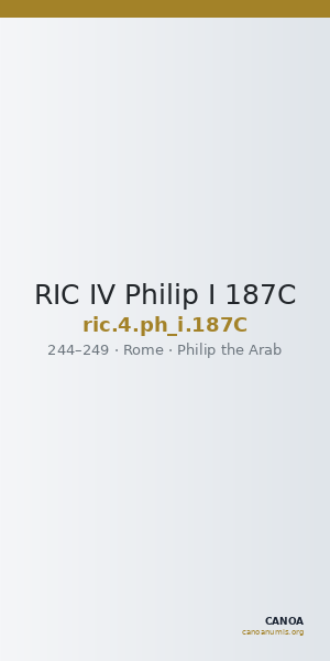 RIC IV Philip I 187C — CANOA