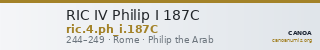 RIC IV Philip I 187C — CANOA