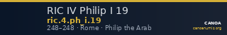 RIC IV Philip I 19 — CANOA