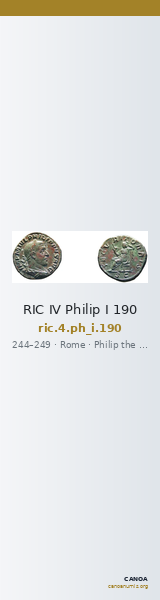 RIC IV Philip I 190 — CANOA
