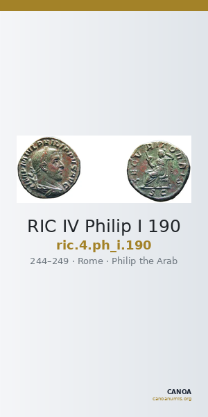 RIC IV Philip I 190 — CANOA