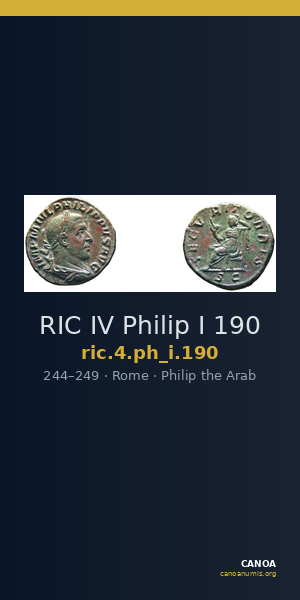 RIC IV Philip I 190 — CANOA
