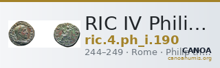 RIC IV Philip I 190 — CANOA