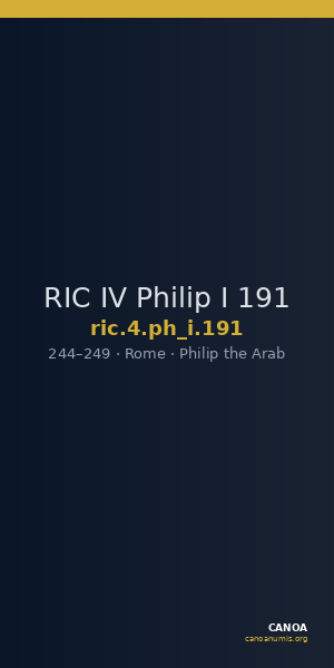 RIC IV Philip I 191 — CANOA