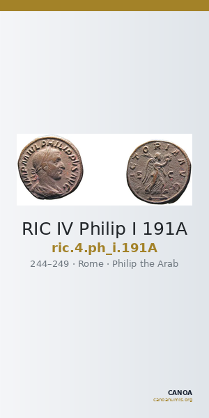 RIC IV Philip I 191A — CANOA
