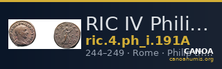 RIC IV Philip I 191A — CANOA