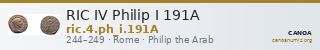 RIC IV Philip I 191A — CANOA