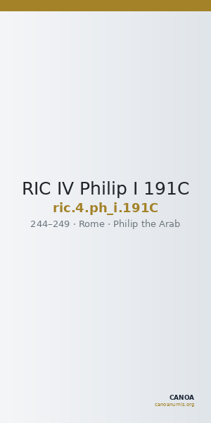 RIC IV Philip I 191C — CANOA