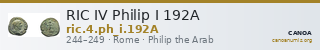 RIC IV Philip I 192A — CANOA