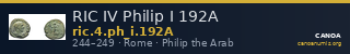 RIC IV Philip I 192A — CANOA