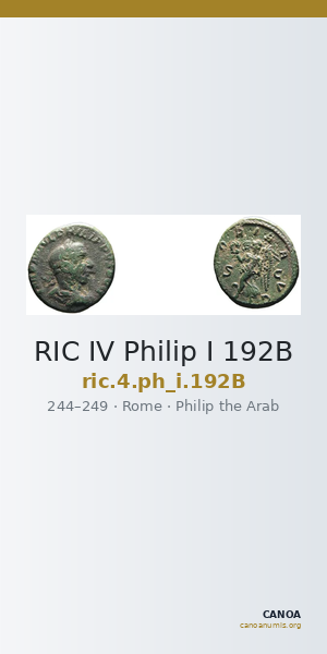 RIC IV Philip I 192B — CANOA