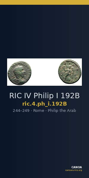 RIC IV Philip I 192B — CANOA