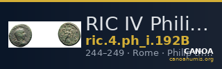 RIC IV Philip I 192B — CANOA