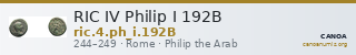 RIC IV Philip I 192B — CANOA