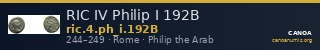 RIC IV Philip I 192B — CANOA