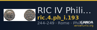 RIC IV Philip I 193 — CANOA