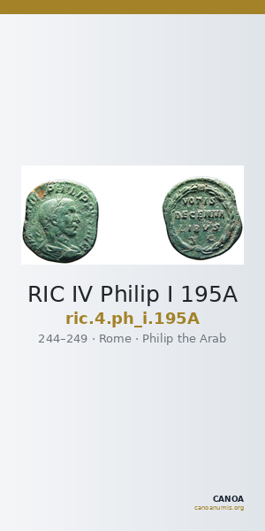 RIC IV Philip I 195A — CANOA