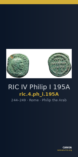 RIC IV Philip I 195A — CANOA