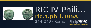 RIC IV Philip I 195A — CANOA