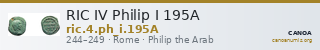 RIC IV Philip I 195A — CANOA