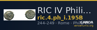 RIC IV Philip I 195B — CANOA