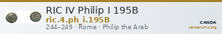 RIC IV Philip I 195B — CANOA