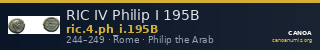 RIC IV Philip I 195B — CANOA