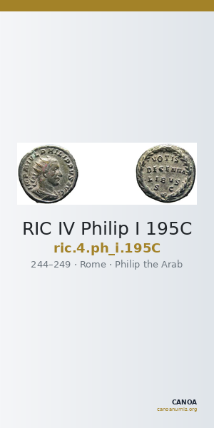 RIC IV Philip I 195C — CANOA