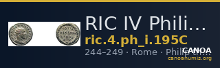 RIC IV Philip I 195C — CANOA