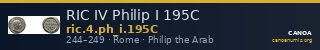 RIC IV Philip I 195C — CANOA