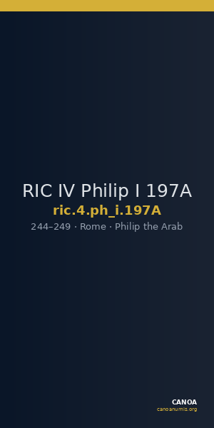 RIC IV Philip I 197A — CANOA