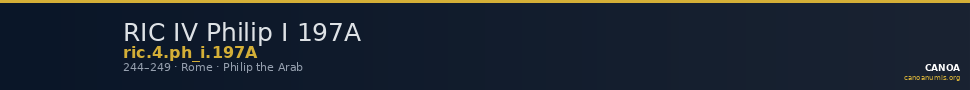 RIC IV Philip I 197A — CANOA