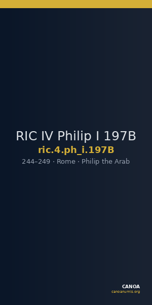 RIC IV Philip I 197B — CANOA