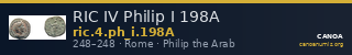 RIC IV Philip I 198A — CANOA