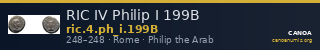 RIC IV Philip I 199B — CANOA