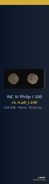 RIC IV Philip I 200 — CANOA