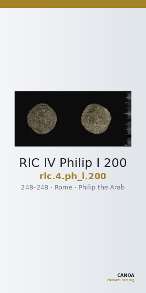 RIC IV Philip I 200 — CANOA