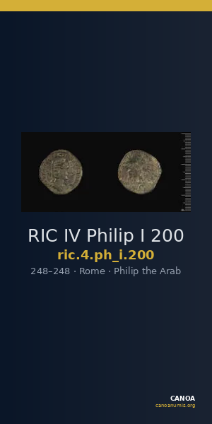 RIC IV Philip I 200 — CANOA