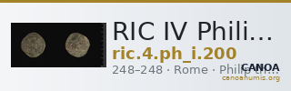 RIC IV Philip I 200 — CANOA