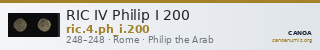 RIC IV Philip I 200 — CANOA